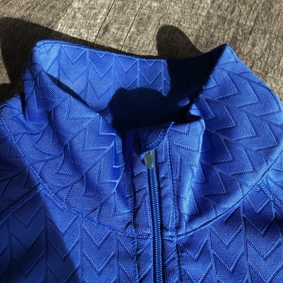 Lucy Zippered Jacket Blue Size Small - Picture 5 of 9